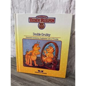 Vintage 1985 TEDDY RUXPIN Double Grubby Hardback Book Worlds Of Wonder